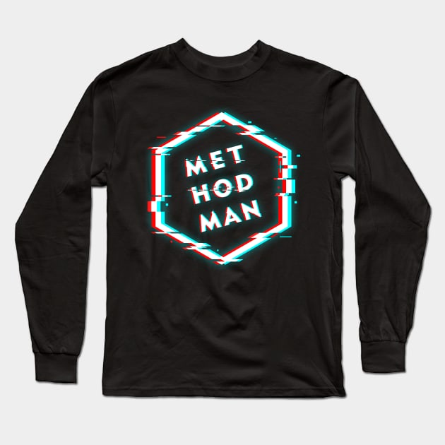 METHOD MAN POLYGON GLITCH Long Sleeve T-Shirt by BELLASOUND